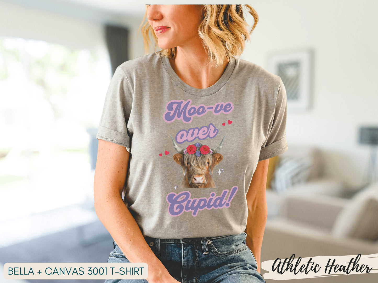 Highland Cow Valentine Shirt, Cow Lover Shirt, Funny Valentine Shirt, Cow Lover Gift, Valentine Day Gift, Cow Shirt