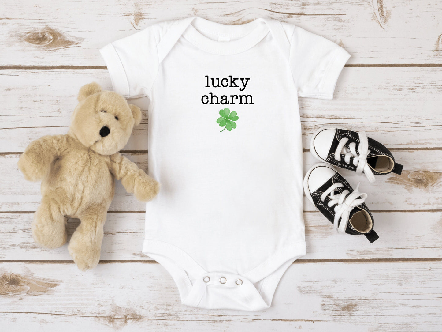 St Patrick's Day Baby OnesieĀ® and Toddler Shirt, Lucky Charm Baby Shirt, Funny Irish Baby Gift