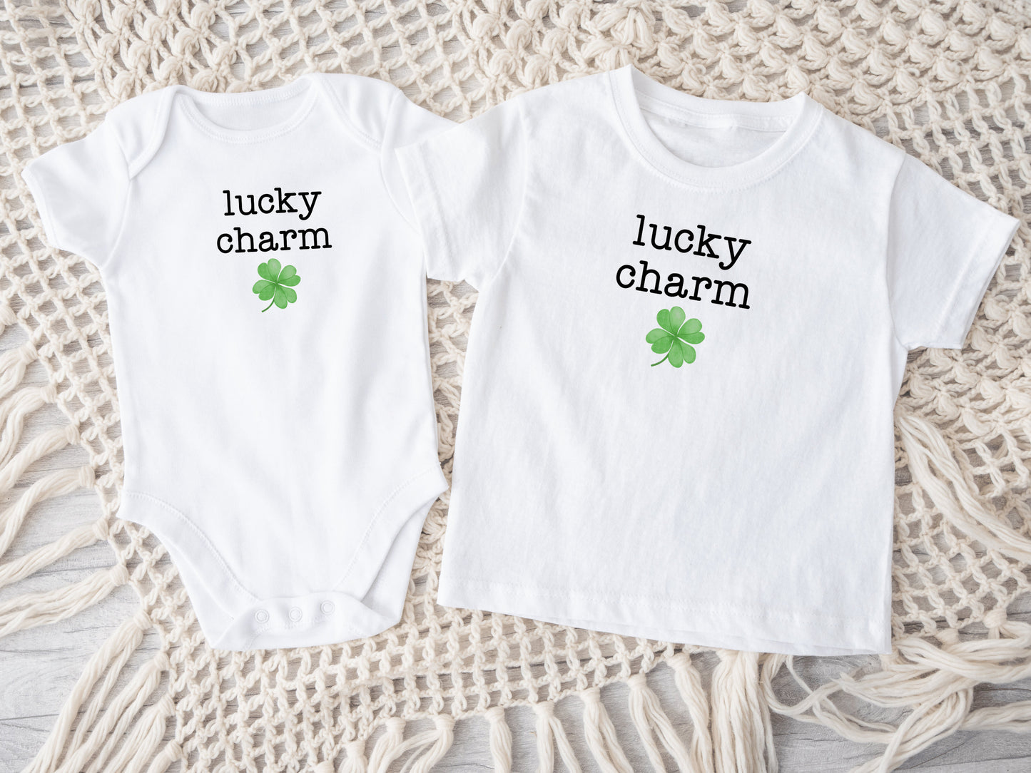 St Patrick's Day Baby OnesieĀ® and Toddler Shirt, Lucky Charm Baby Shirt, Funny Irish Baby Gift