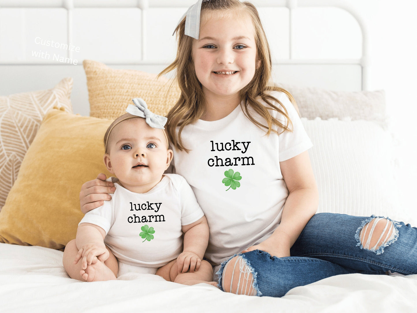 St Patrick's Day Baby OnesieĀ® and Toddler Shirt, Lucky Charm Baby Shirt, Funny Irish Baby Gift