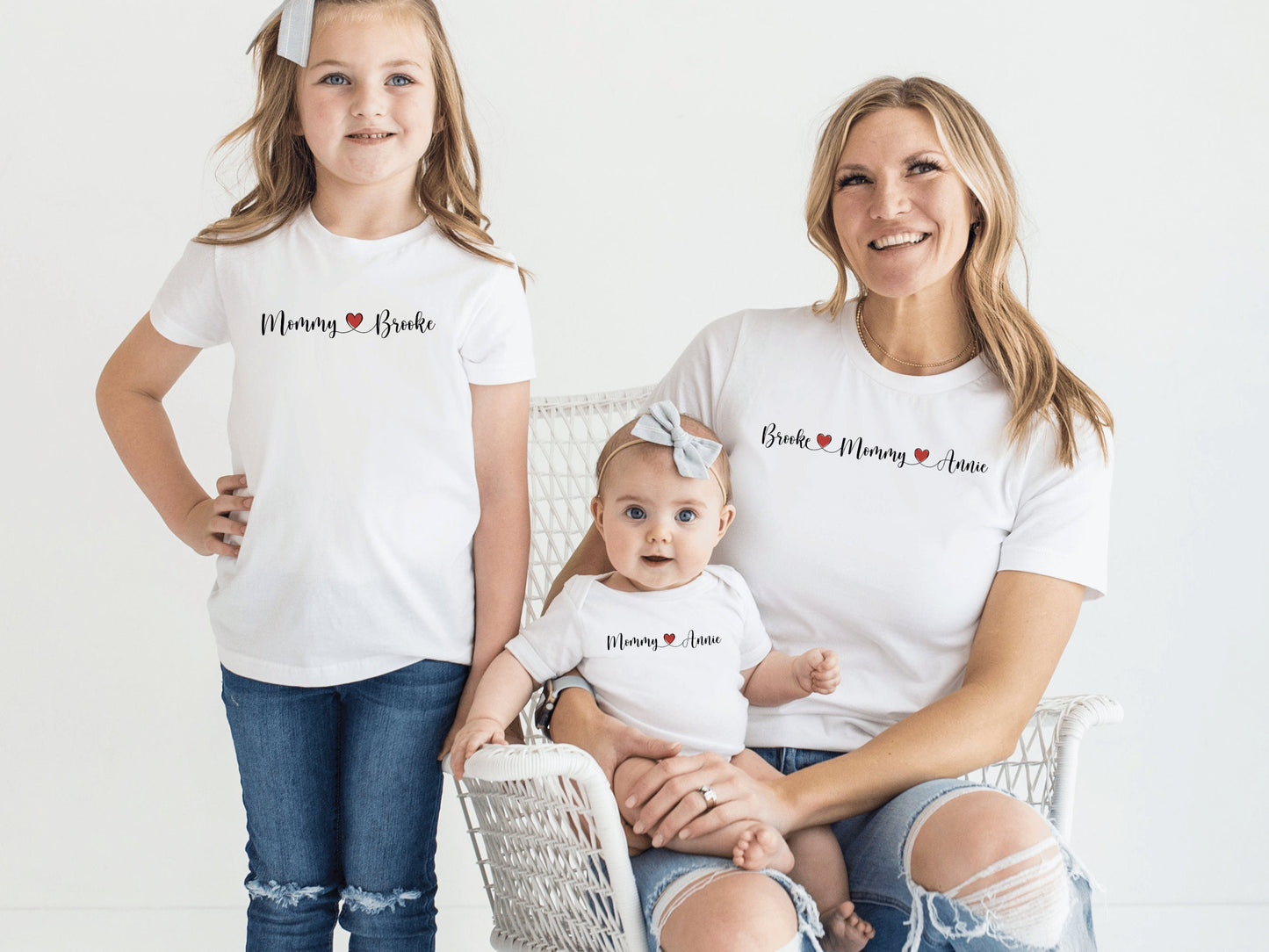 Personalized Mommy and Me Valentines Shirts, Mama and Mini Valentine Shirts, Valentines Day Gift Mom and Daughter, Mommy and Me Shirts