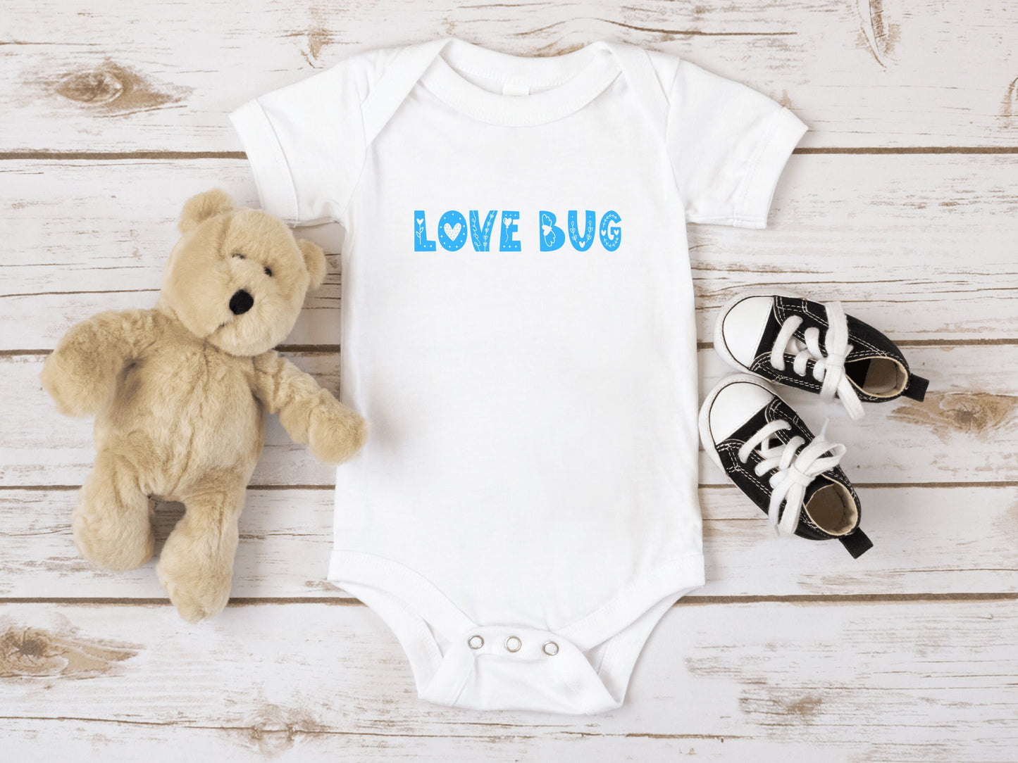 Baby Valentines Day Bodysuit - Mardonyx 0-3M SHORT SLEEVE / Pink