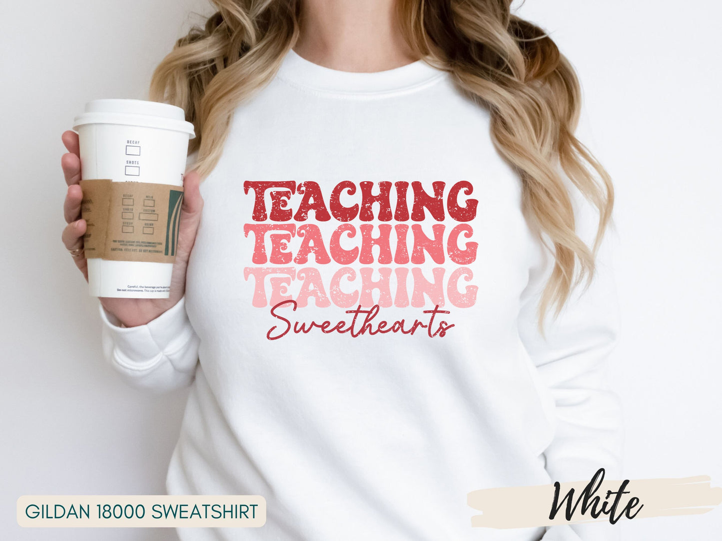 Teaching Sweethearts T-Shirt - Fun Pink Text Design for Valentine's Day