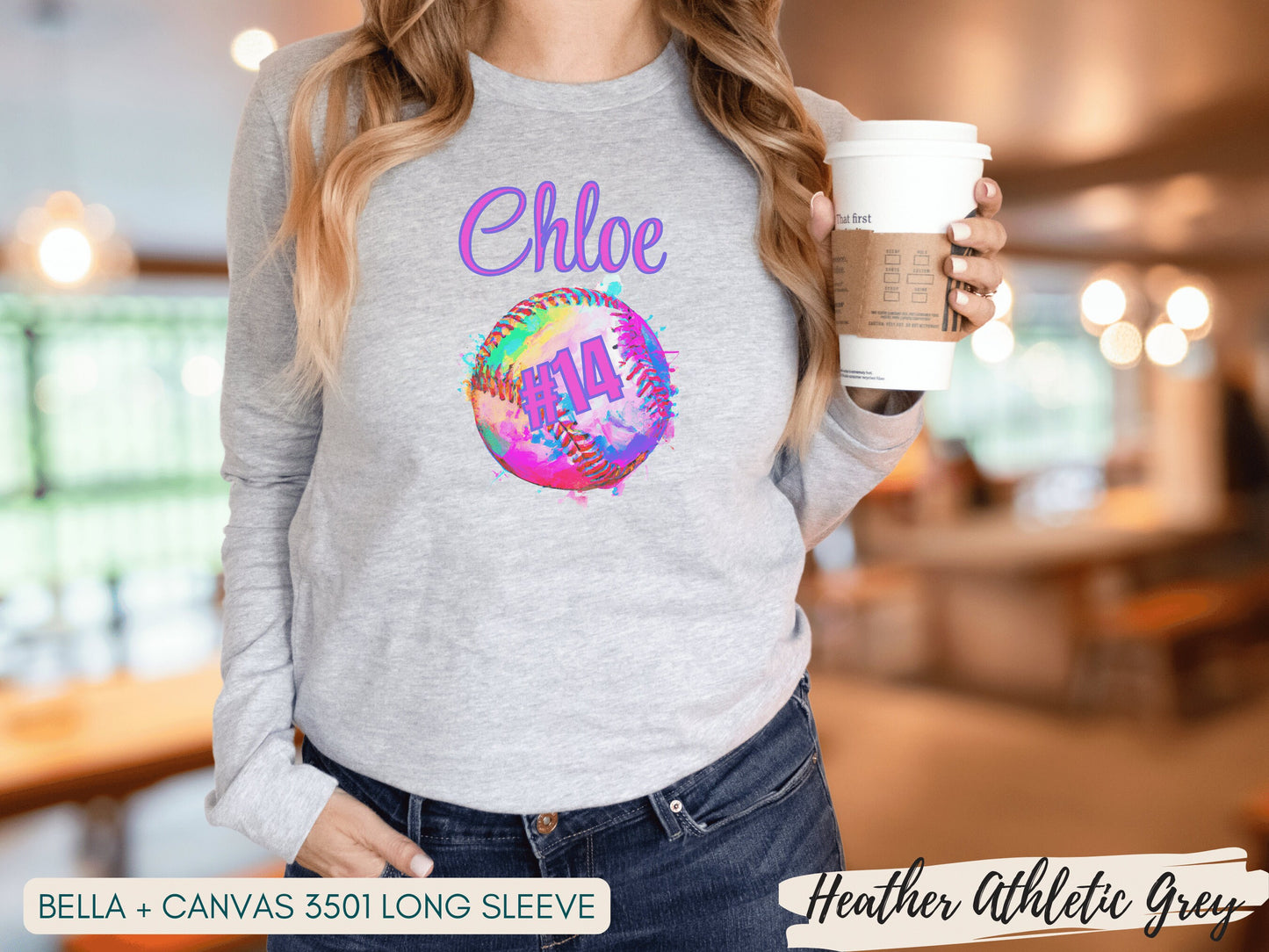 Personalized Softball Girl Shirt, Custom Softball Shirt, Personalized Softball Tee, Softball Mom Shirt