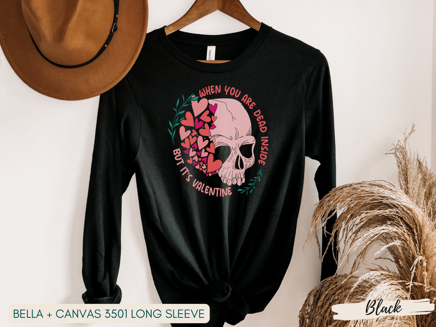 Dead Inside But It's Valentine's Day Shirt, I'm Dead Inside, Gothic Valentine's Day Gift, Goth Valentines Gift,Anti Valentine's Day Shirt