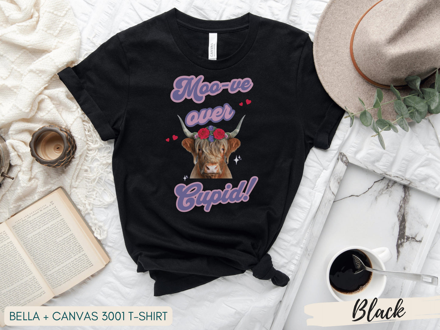 Highland Cow Valentine Shirt, Cow Lover Shirt, Funny Valentine Shirt, Cow Lover Gift, Valentine Day Gift, Cow Shirt