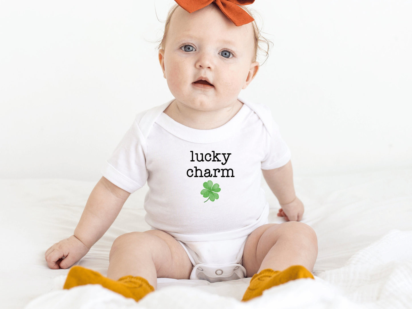 St Patrick's Day Baby OnesieĀ® and Toddler Shirt, Lucky Charm Baby Shirt, Funny Irish Baby Gift