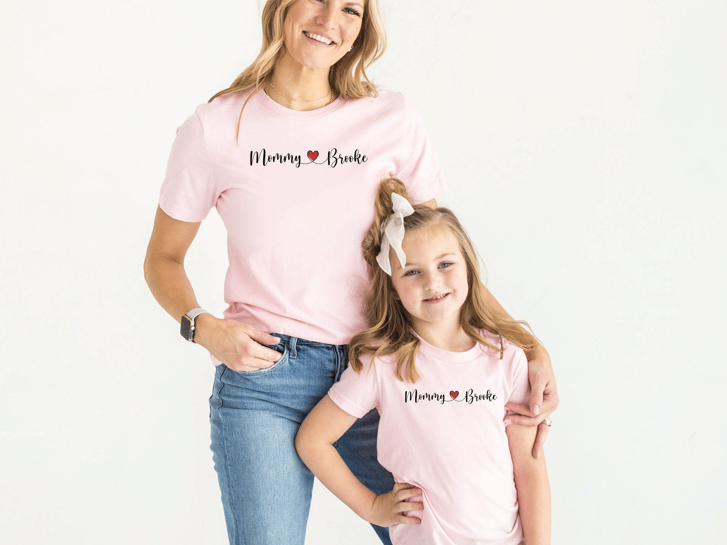 Personalized Mommy and Me Valentines Shirts, Mama and Mini Valentine Shirts, Valentines Day Gift Mom and Daughter, Mommy and Me Shirts