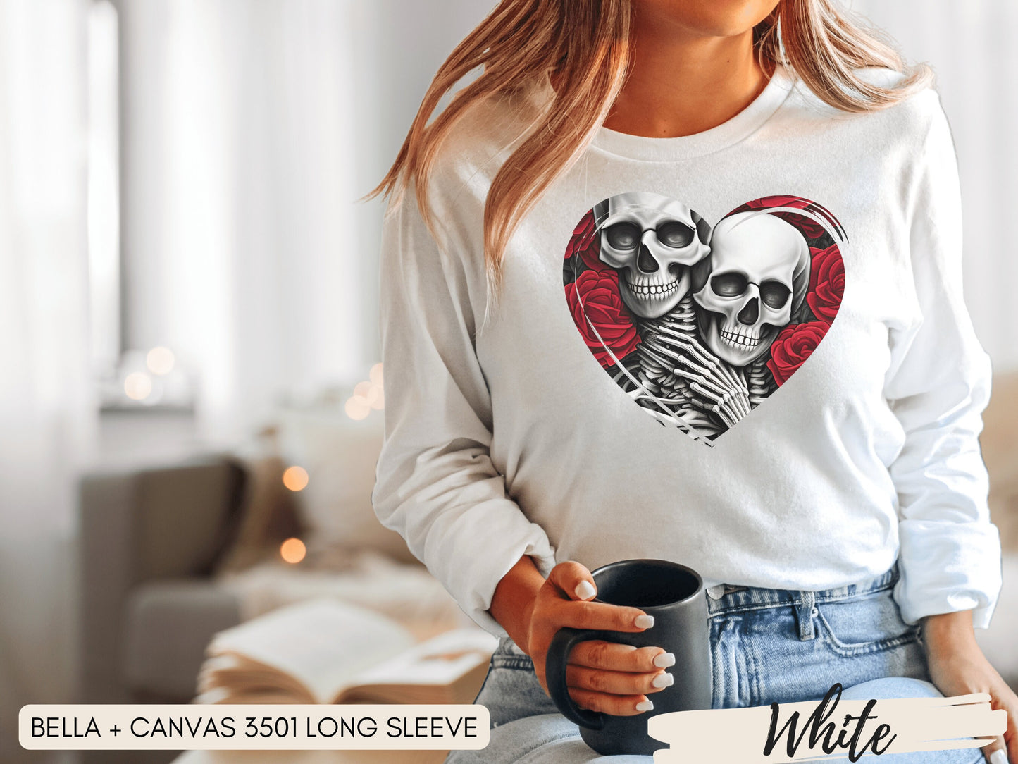 Skeleton Romance Shirt, Skeletons in Love Shirt, Valentine's Day, Love Shirt, Skeleton Shirt, Skeleton Couple, Skeleton Lovers, Romance Tee