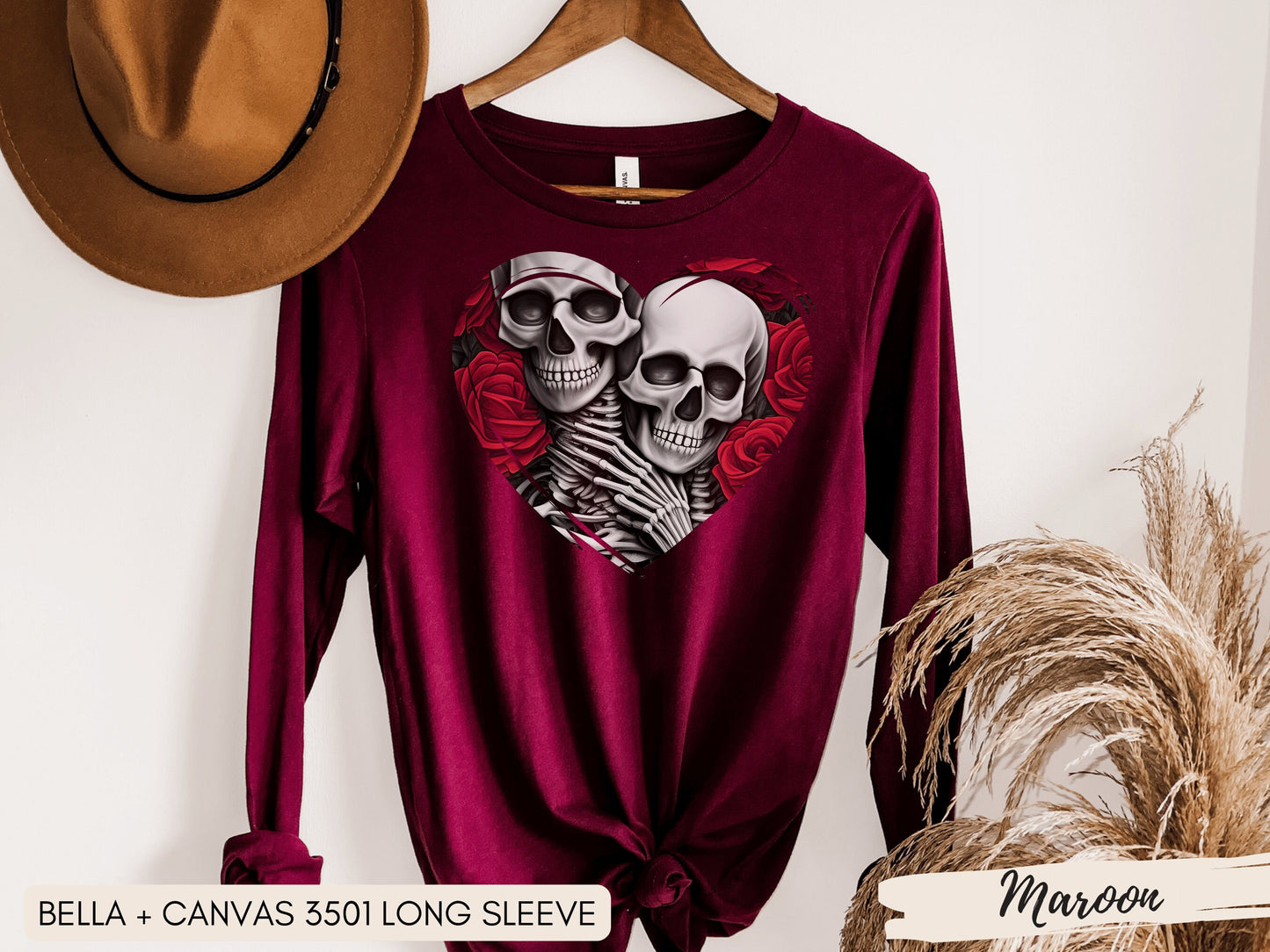 Skeleton Romance Shirt, Skeletons in Love Shirt, Valentine's Day, Love Shirt, Skeleton Shirt, Skeleton Couple, Skeleton Lovers, Romance Tee