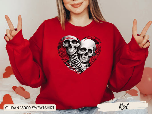 Skeleton Romance Shirt, Skeletons in Love Shirt, Valentine's Day, Love Shirt, Skeleton Shirt, Skeleton Couple, Skeleton Lovers, Romance Tee