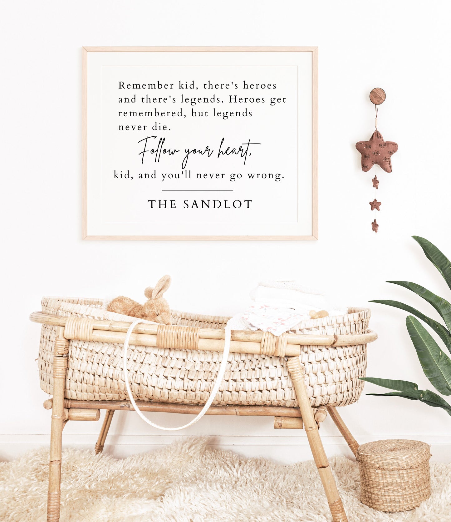 Sandlot Nursery Poster, Sandlot Print, Boy Bedroom Decor, Nursery Decor, Inspiration Nursery Quote Poster Print