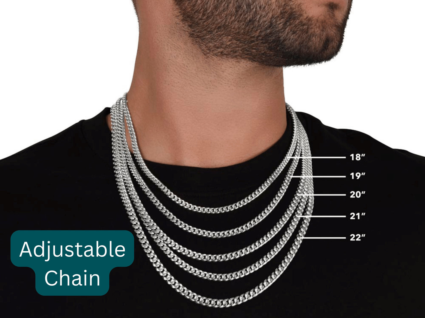 Promise Cuban Chain Necklace,Romantic Gift for Boyfriend,Appreciation Gift for Boyfriend