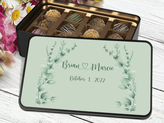 Custom Wedding Christening Chocolate Truffles - Mardonyx Candy
