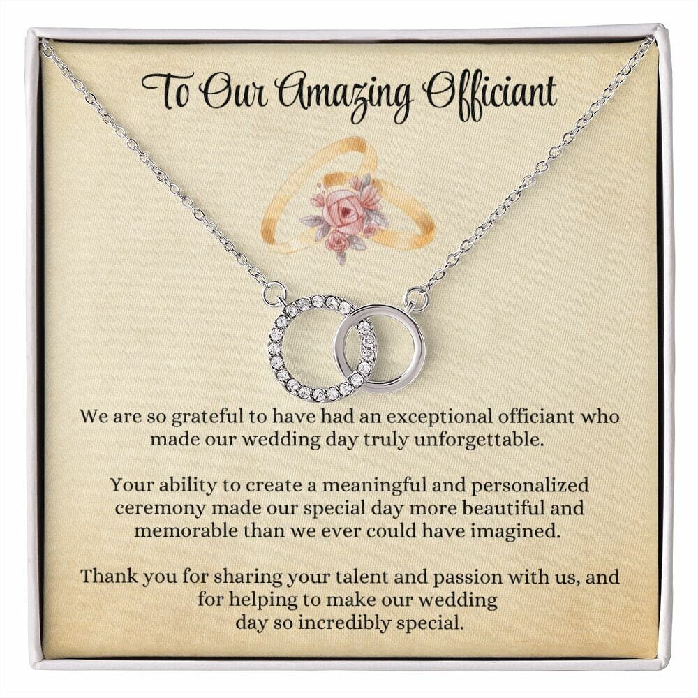 Wedding Officiant Thank You Gift, Gift for Wedding Officiant Necklace, Amazing Wedding Officiant Appreciation Gift