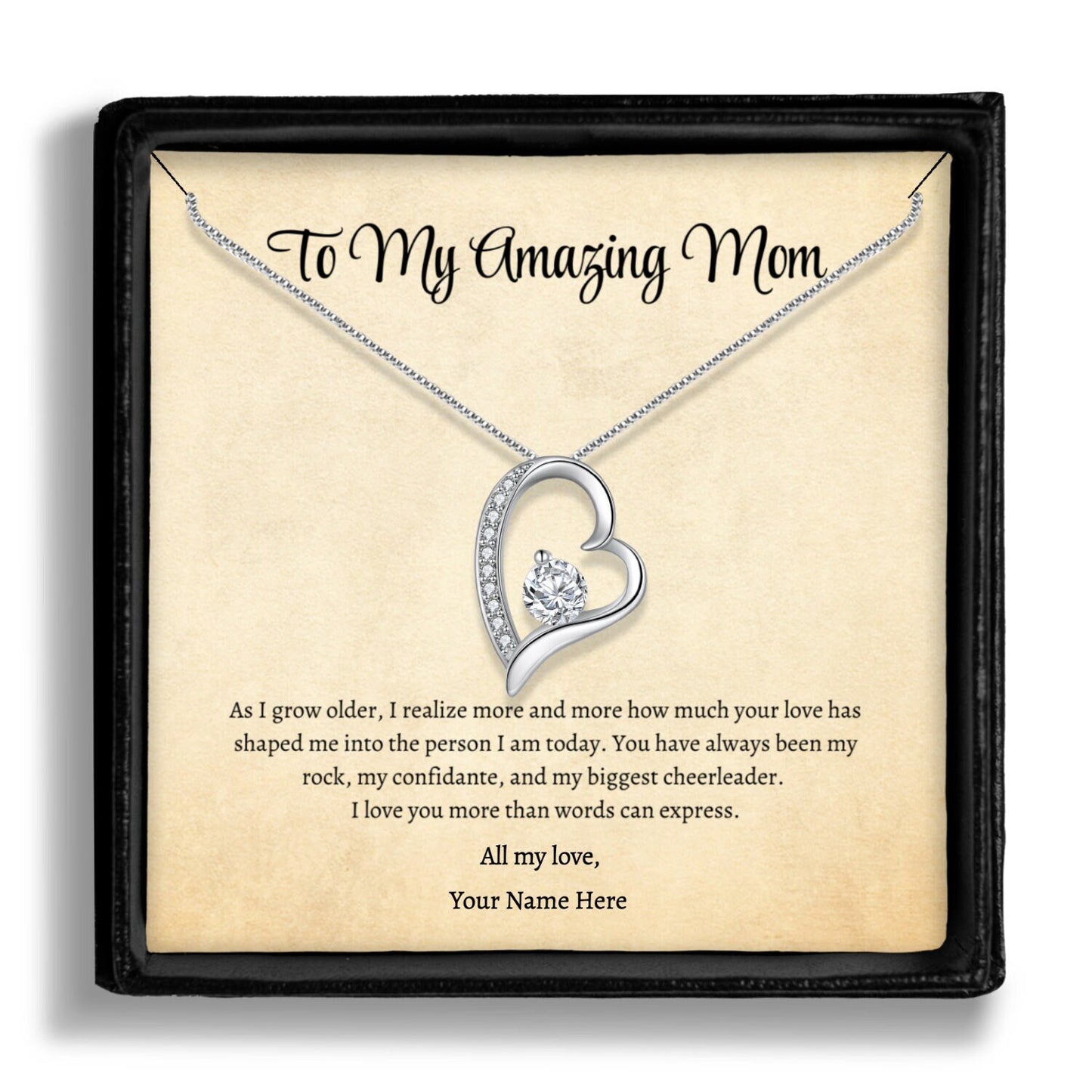 Necklace for Mom, Mom Necklace, Gift for Mom, Mama Necklace, To My Mom Necklace, Mommy Necklace, Necklace with Message Card