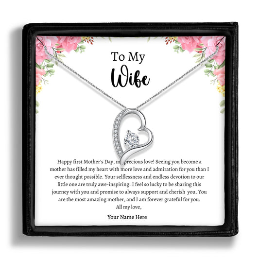 First Mothers Day Necklace, New Mom Gift, First Time Mom Gift from Husband, New Mom Jewelry, New Mom Gift Ideas, Necklace for New Mom - Mardonyx Jewelry