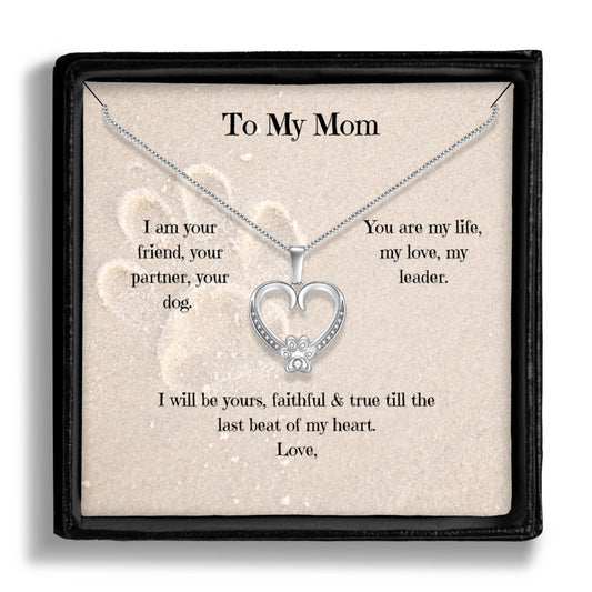 Pet Mom Necklace,  Custom Pet Necklace, Dog Mom Gift, Dog Mom Necklace, Pet Lover Gift, From the Dog Gift, From the Dog Valentines Gift