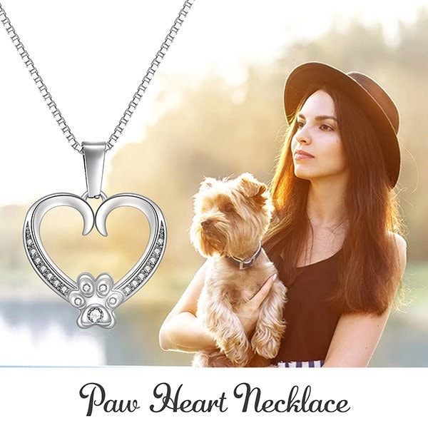 Pet Mom Necklace, Custom Pet Necklace, Dog Mom Gift, Dog Mom Necklace, Pet Lover Gift, From the Dog Gift, From the Dog Valentines Gift