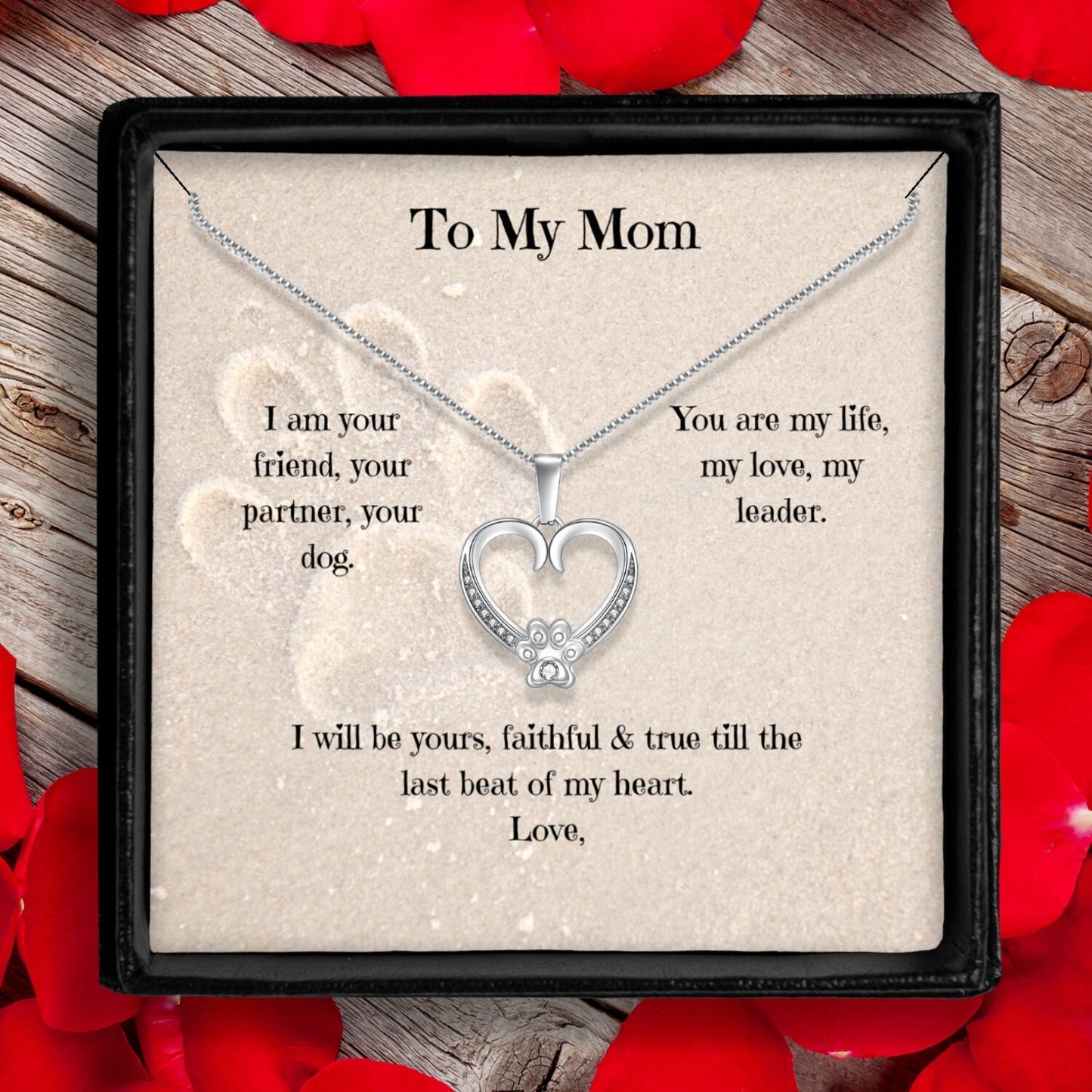 Pet Mom Necklace, Custom Pet Necklace, Dog Mom Gift, Dog Mom Necklace, Pet Lover Gift, From the Dog Gift, From the Dog Valentines Gift
