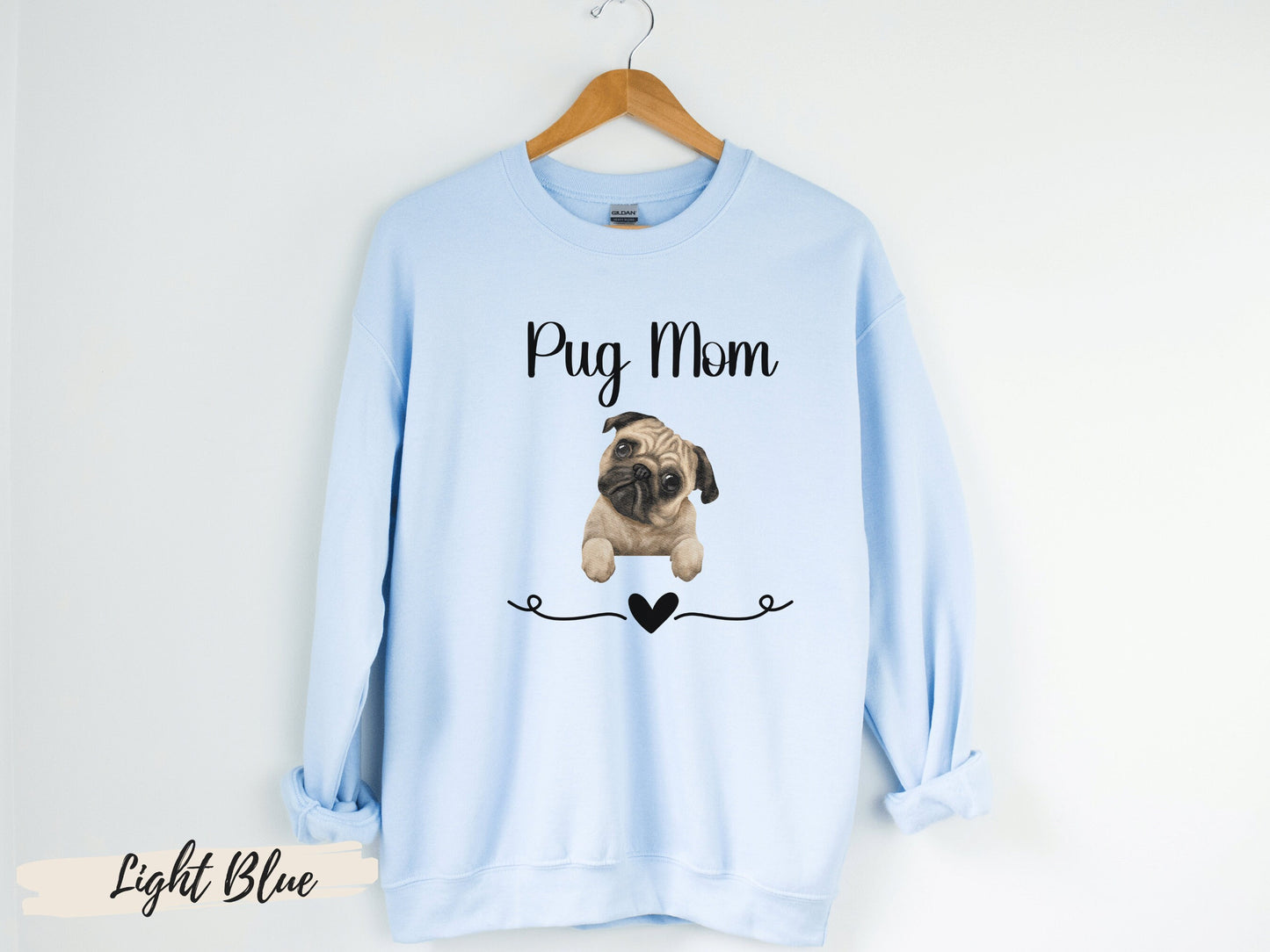 Pug Mom Sweatshirt,Pug Mama, Pug Mom, Pug Mom Gift,Pug Lover Gift,Gift For Pug Mom, Dog Mama Gift, Pug Lover Sweatshirt, Dog Mom Sweatshirt