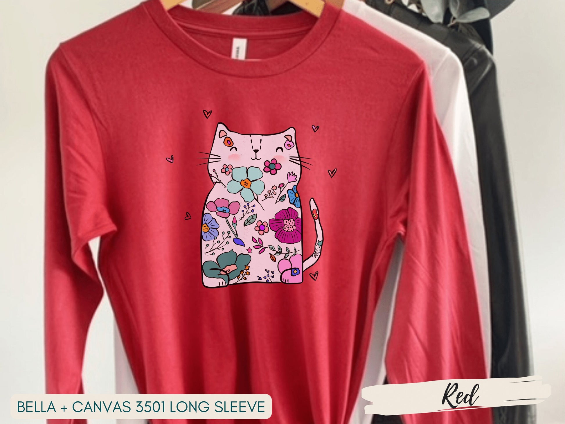 Cat Sweatshirt for Women, Cute Cat Sweatshirt, Cat Lover Sweatshirt, Funny Valentines Day Sweater, Cat Mom Sweatshirt - Mardonyx Sweatshirt S - Sweatshirt / Pink