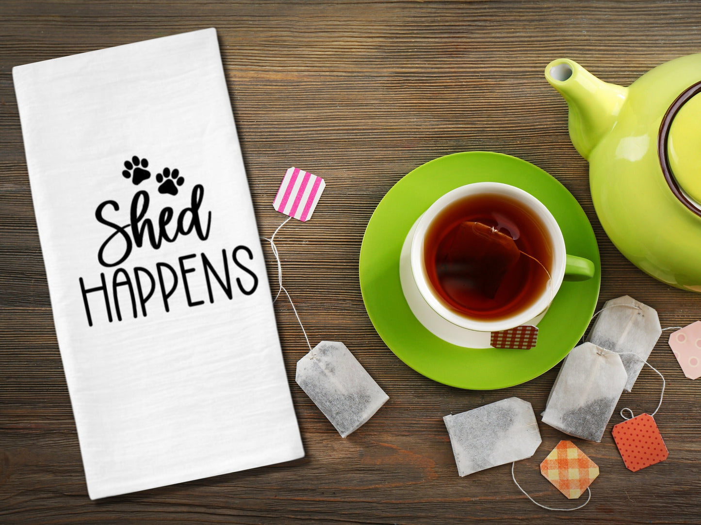 Funny Dog Tea Towel Shed Happens Tea Towel Dog Lover Gift - Mardonyx