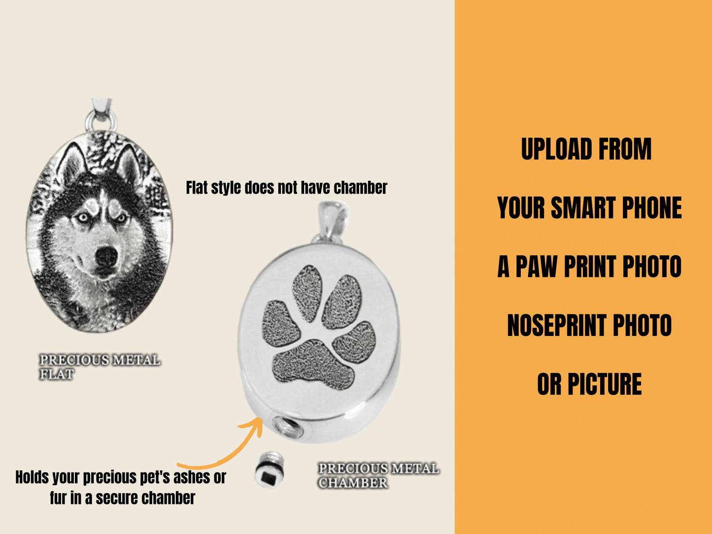 Pet Memorial Necklace Ashes, Pet Memorial Necklace Locket, Pet Memorial Jewelry Pendant Necklace,Urn Necklace, Cremation Necklace, Pet Ashes