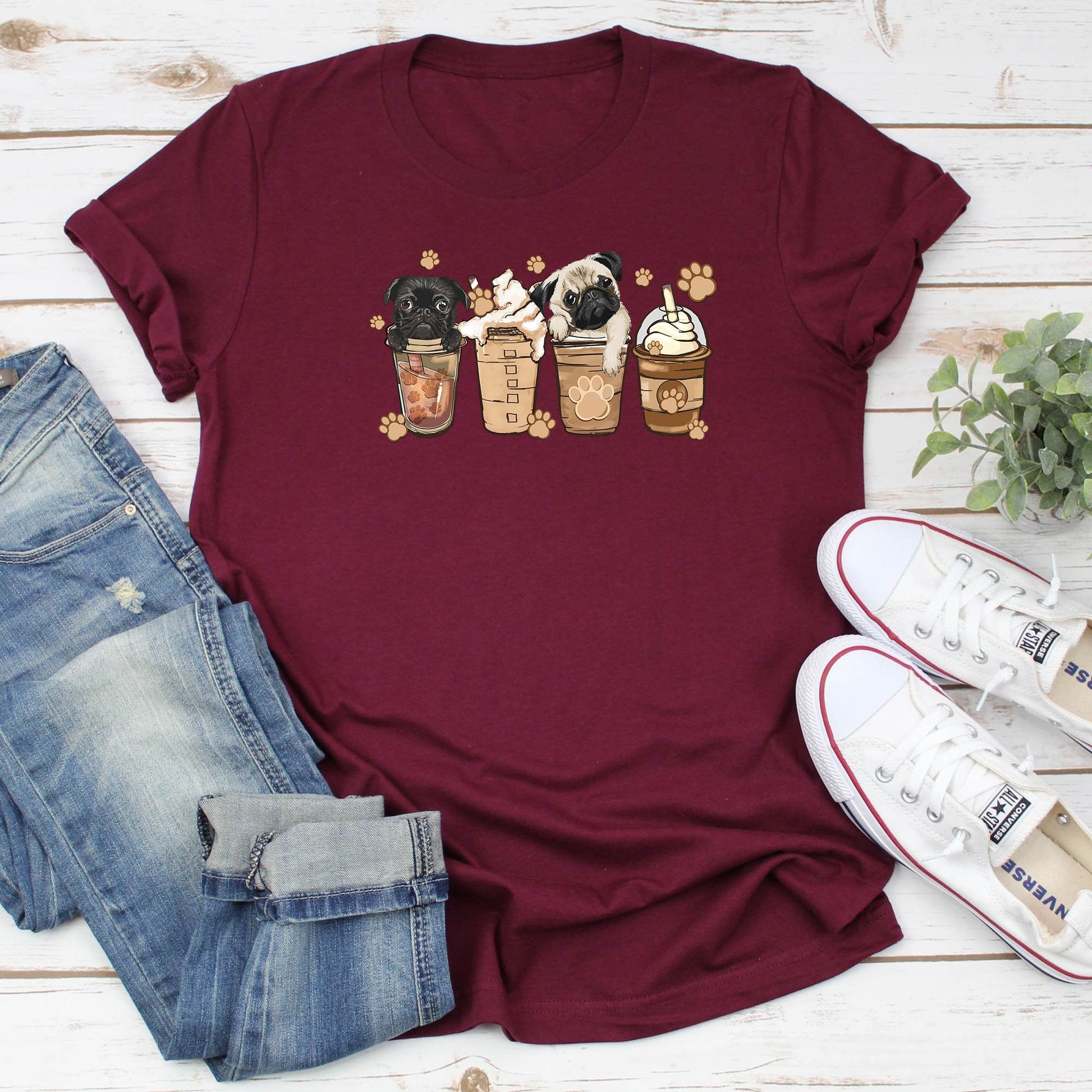 Pug Lover Coffee T-Shirt