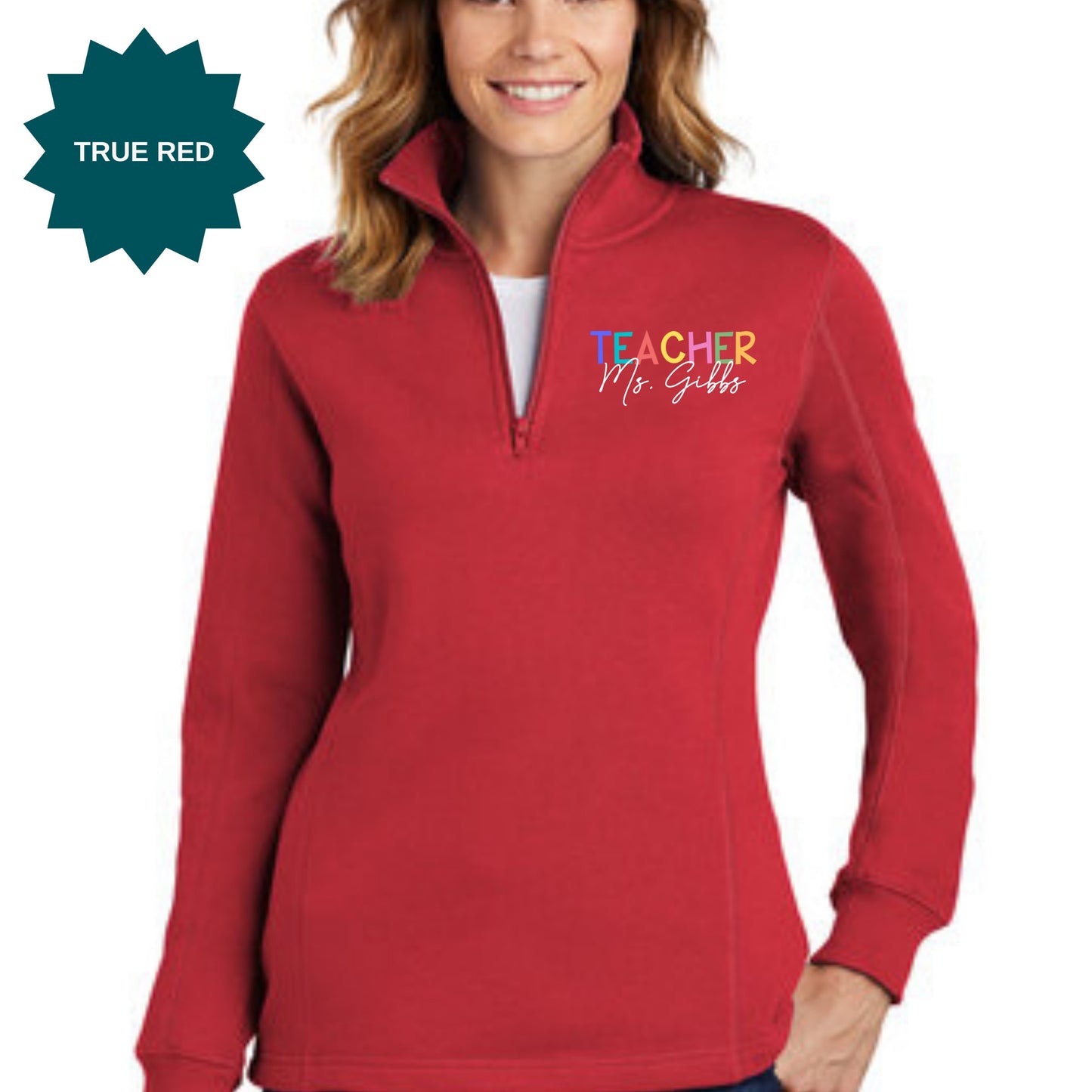 Custom Teacher Name Shirt, Teacher Pullover, Back to School Teacher Sweatshirt - Mardonyx Sweatshirt