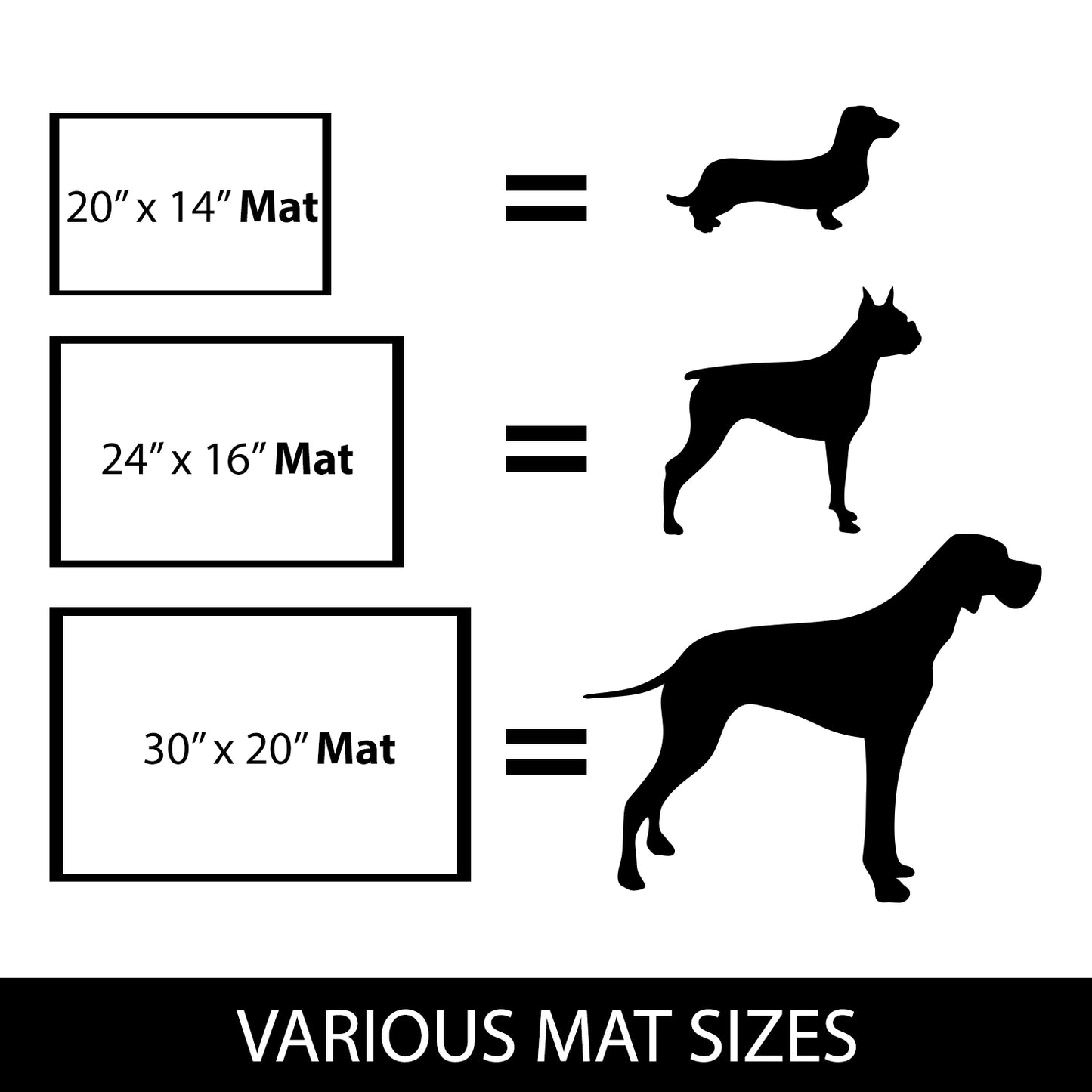 Personalized Dog Mat Hearts & Bones
