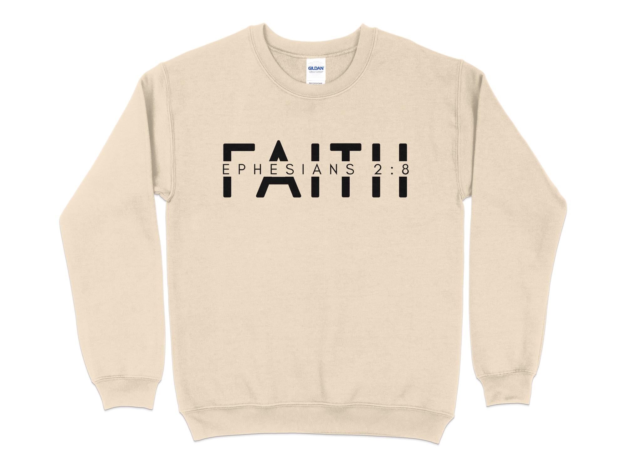 Unisex Faith Ephesians 2 8 Sweatshirt Bible Verse Christian Pullover Mardonyx