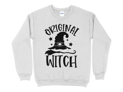 Halloween Sweatshirt Witch - Original Witch, Funny Halloween Sweater - Mardonyx Sweatshirt S / Ash