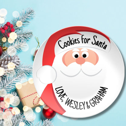 Personalized Cookies for Santa Plate - Kids Personalized Gifts - Gifts for Kids & Babies
