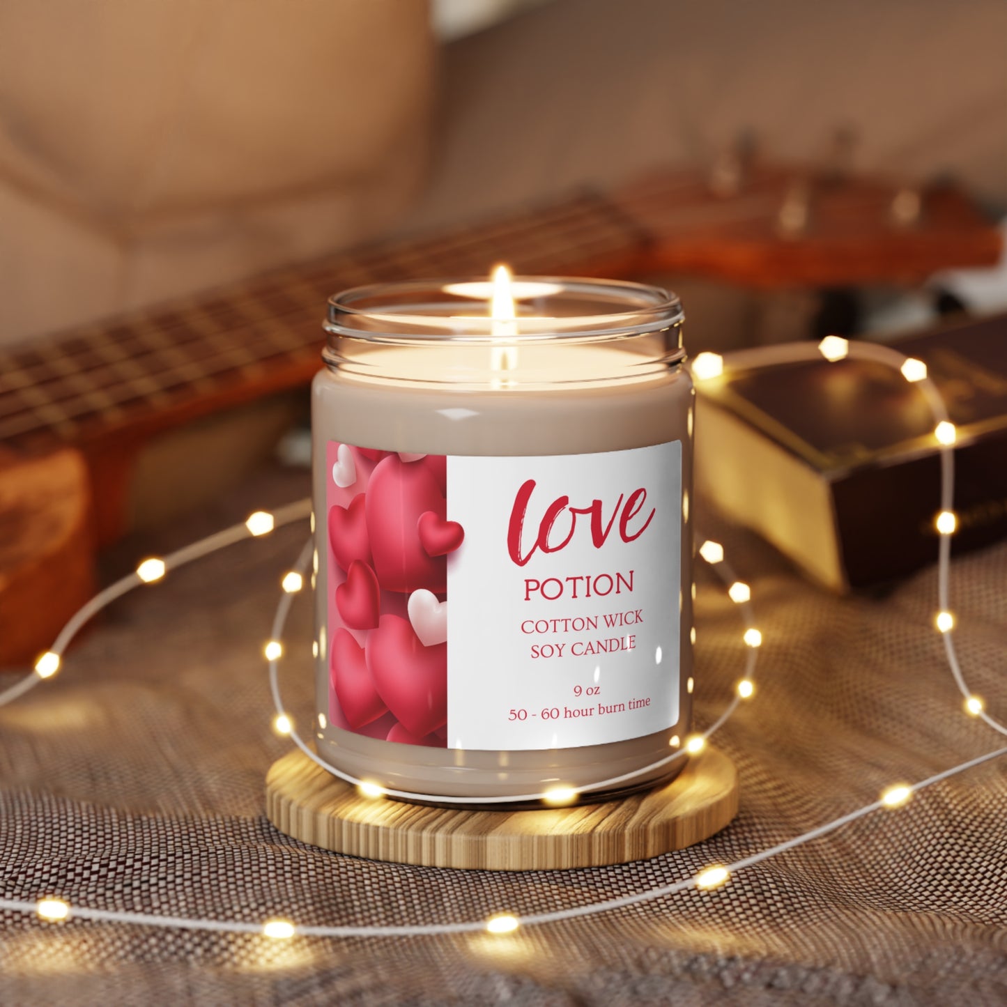 Valentine's Day Love Potion Soy Cotton Wick Candle