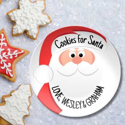 Personalized Cookies for Santa Plate - Kids Personalized Gifts - Gifts for Kids & Babies