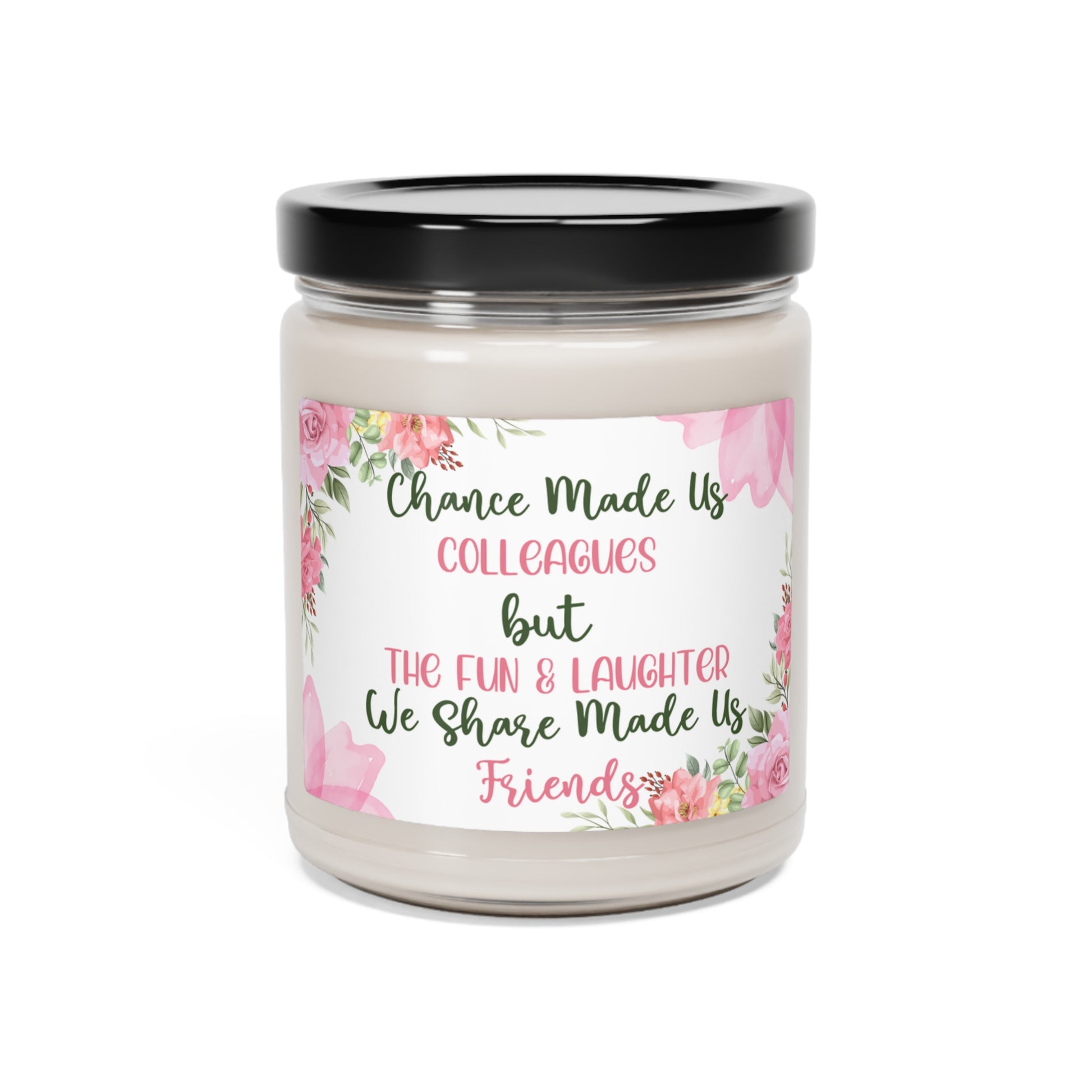 Chance Made us Colleagues Soy Candle Coworker Leaving Gift - Mardonyx Candle Cinnamon Vanilla / 9oz