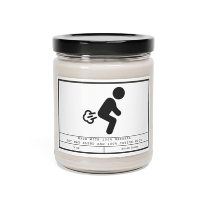 Funny Farting Scented Soy Jar Candle, 9oz - Mardonyx Candle Clean Cotton / 9oz