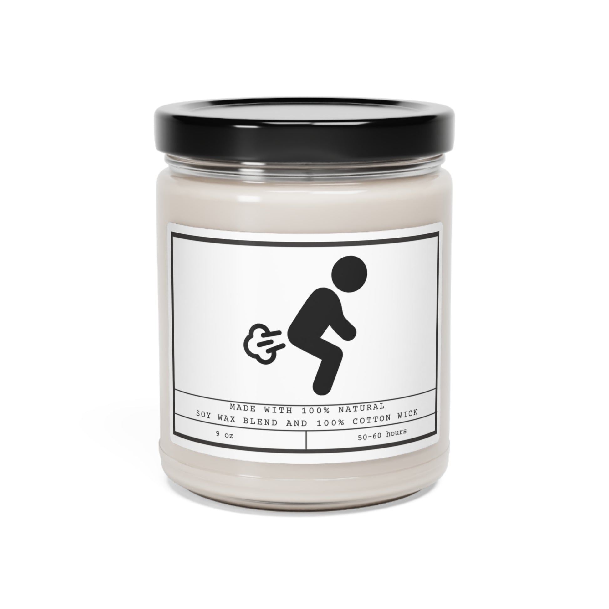 Funny Farting Scented Soy Jar Candle, 9oz - Mardonyx Candle Sea Salt + Orchid / 9oz