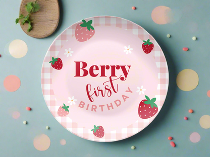 Berry First Birthday Party Decor - Berry First Party Supplies - Non Breakable Smash Cake Plate