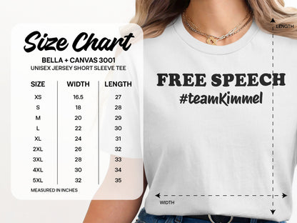 Free Speech #teamKimmel Unisex Jersey Short Sleeve Tee product type