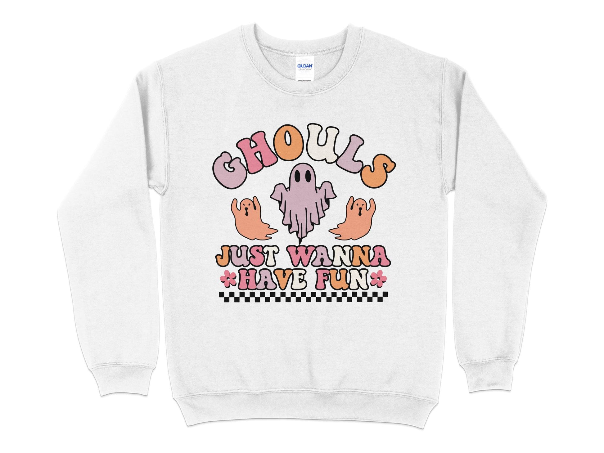 Ghouls Just Wanna Have Fun Sweatshirt - Mardonyx Sweatshirt S / White