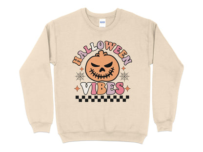 Halloween Vibes Shirt, Hocus Pocus Shirt, Witch shirt, Sanderson Sisters, Witch shirt, Funny Halloween Sweatshirt, Ghost Shirt - Mardonyx Sweatshirt S / Sand