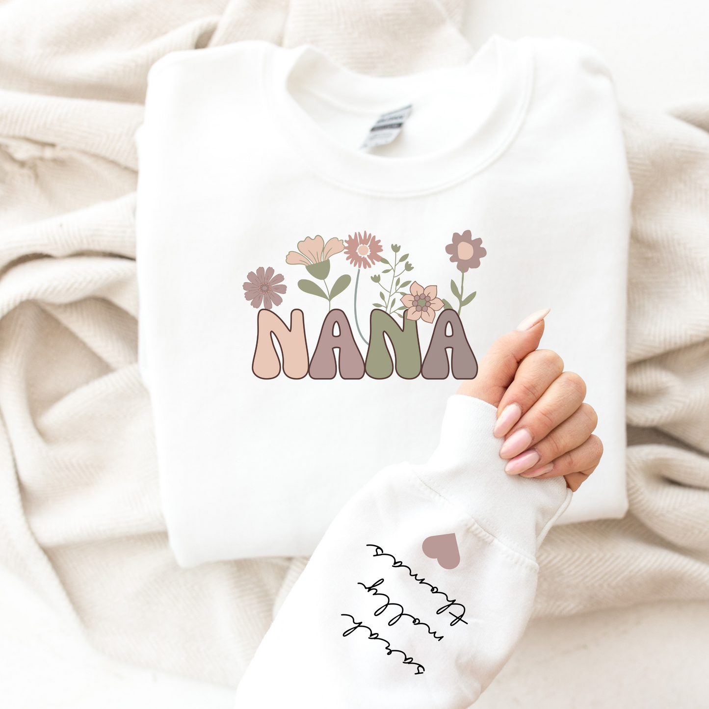 Personalized Nana Mom, Grandma, Mimi Sweatshirt