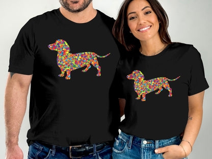 Dot Day Dachshund T-Shirt, Ladies Unisex Crewneck Shirt, Dachshund Gifts - Mardonyx T-Shirt