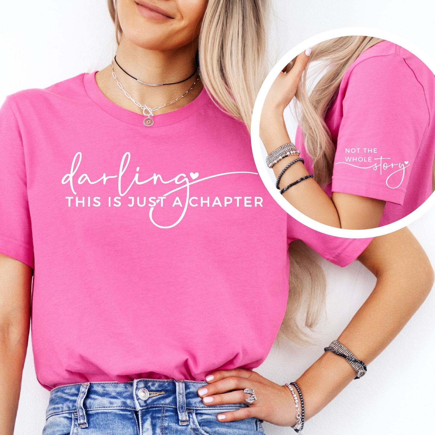 Darling This Is Just A Chapter T-Shirt - Mardonyx T-Shirt XS / Charity Pink