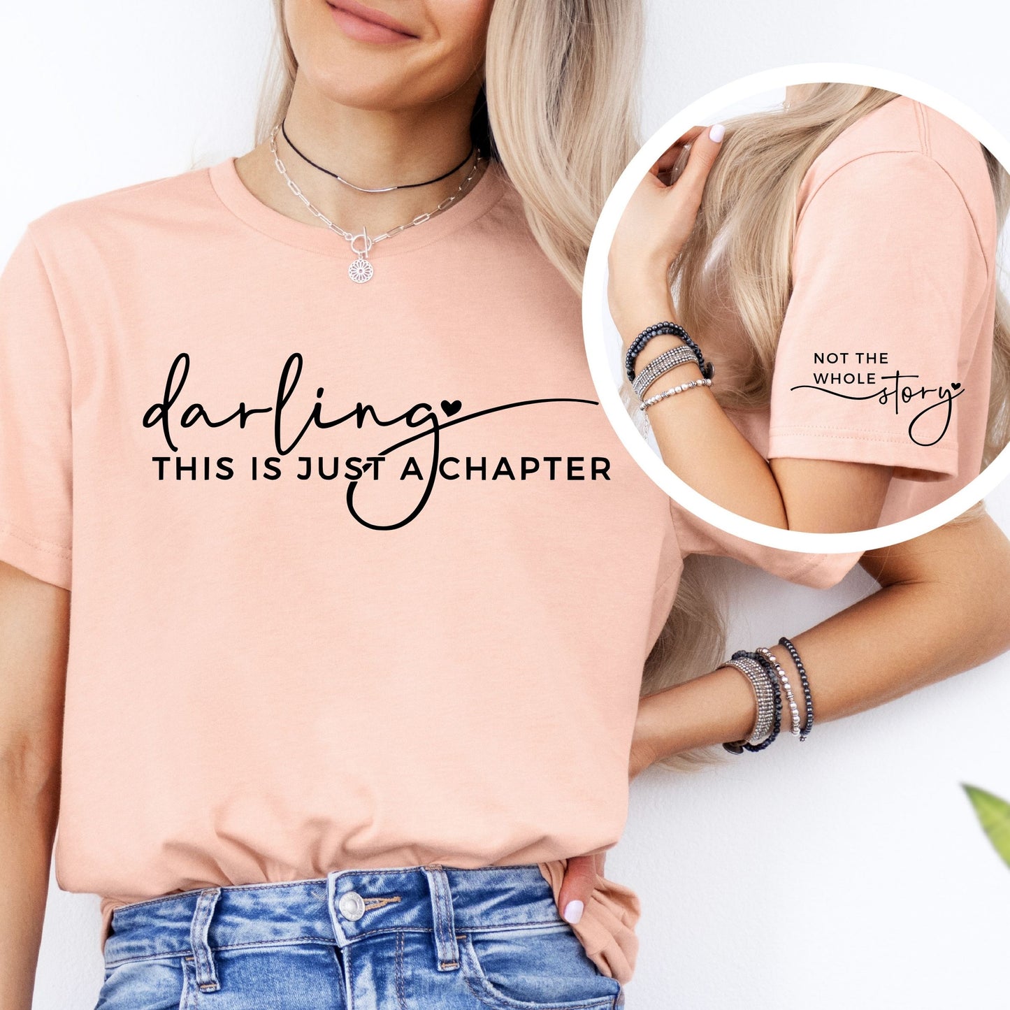 Darling This Is Just A Chapter T-Shirt - Mardonyx T-Shirt XS / Heather Peach