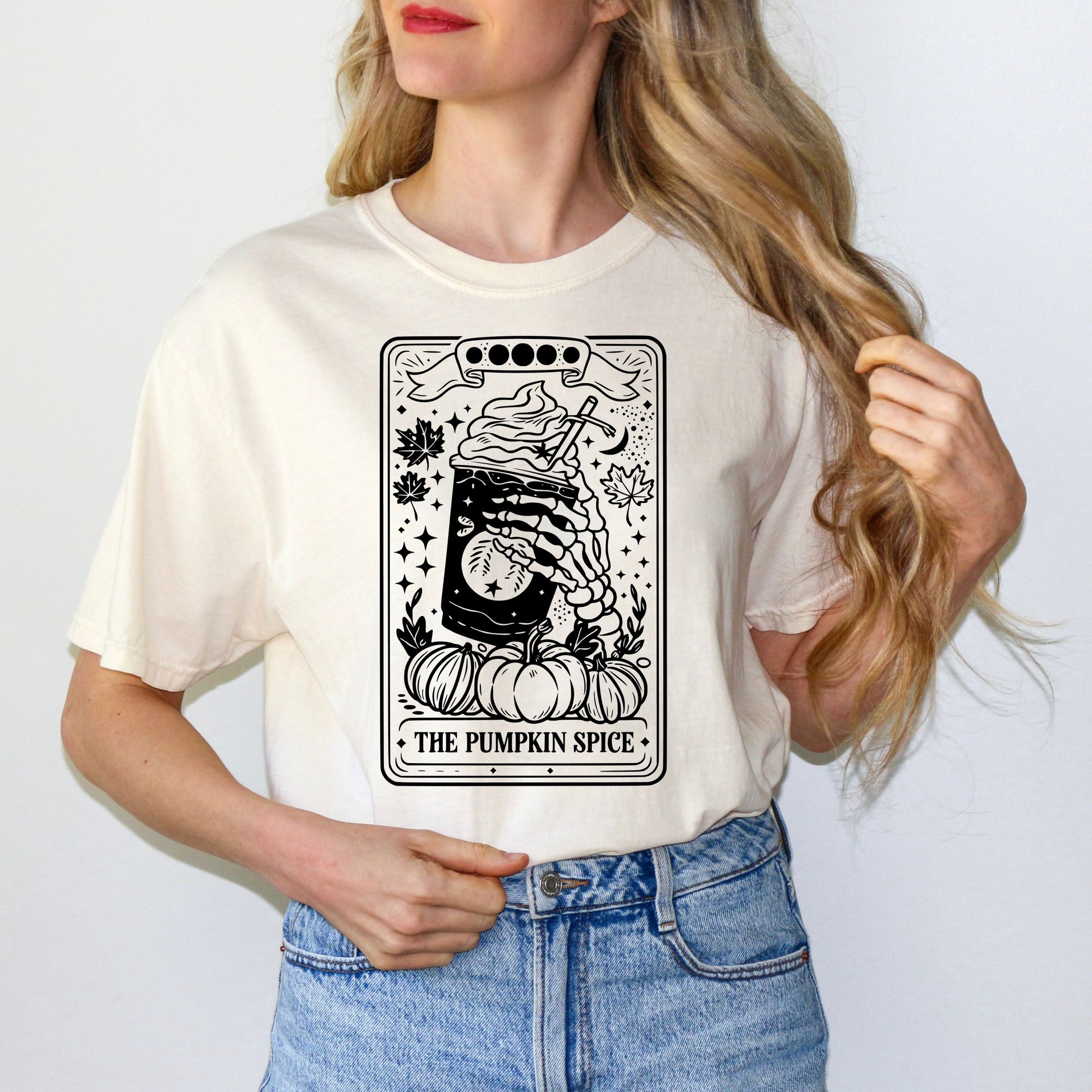 The Pumpkin Spice Skeleton Hand Fall Fashion Shirt