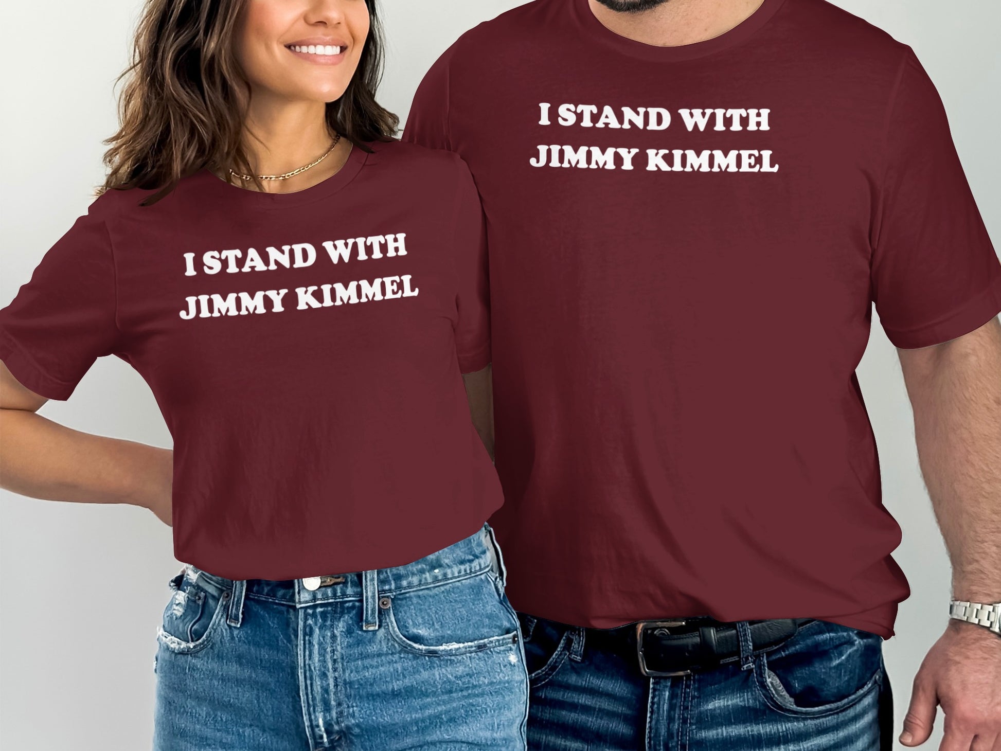 I Stand With Jimmy Kimmel Statement T-shirt product type