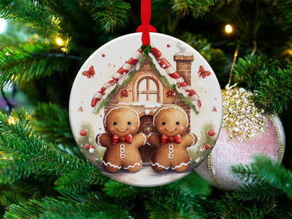 Gingerbread Couple Christmas Ornament - Mardonyx Ornament